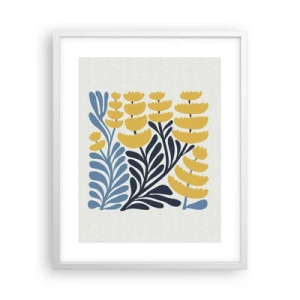 Póster en marco blanco - Manto soleado - 40x50 cm