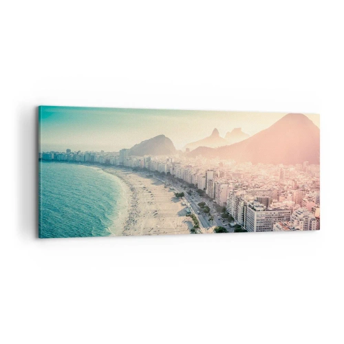 Cuadro sobre lienzo - Impresión de Imagen - Vacaciones perpetuas en Río - 100x40 cm