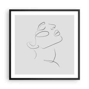 Póster en marco negro - Meandros de un sueño - 60x60 cm