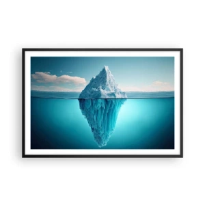 Póster en marco negro - El trono de hielo - 91x61 cm