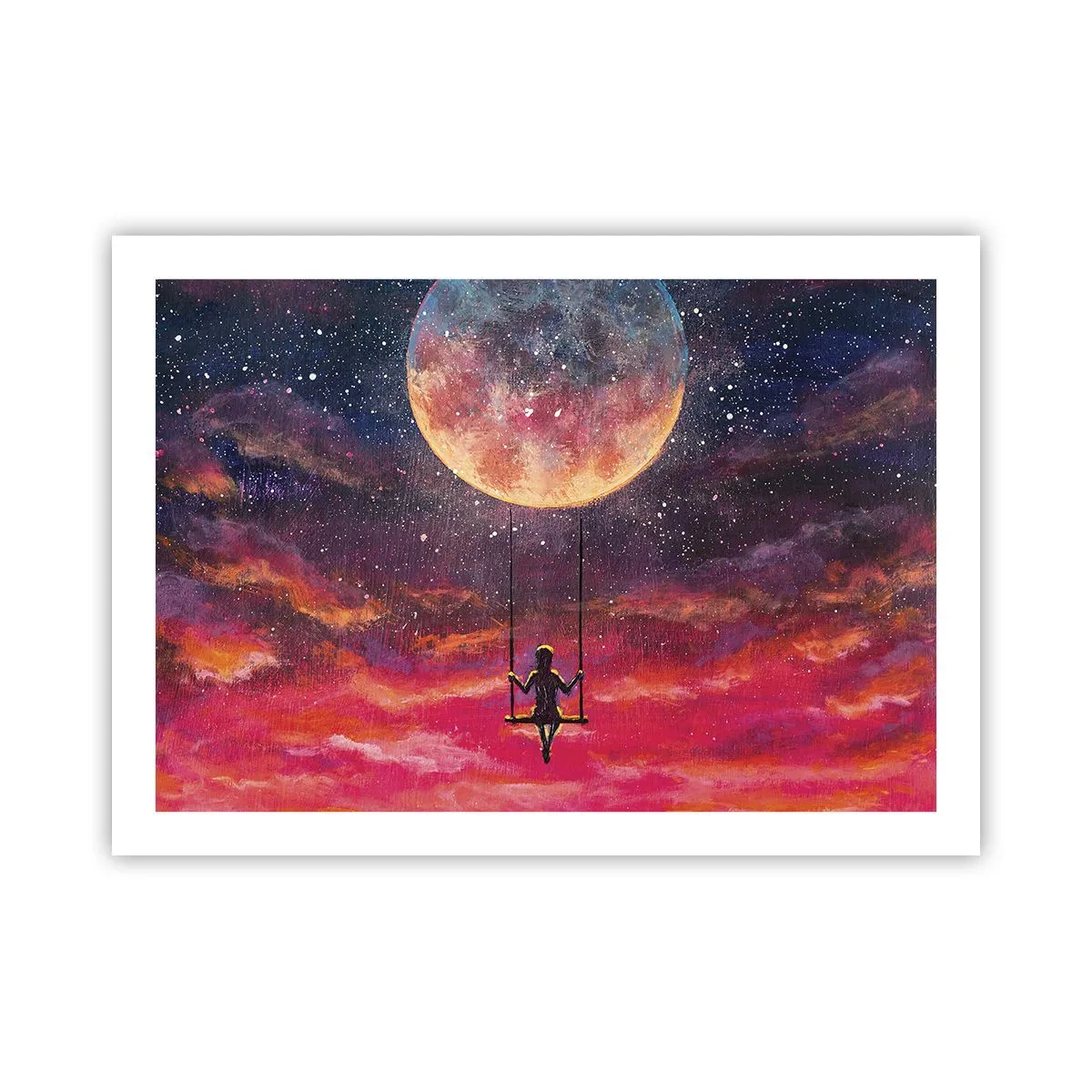 Póster - Disfrutar de las nubes - 70x50 cm