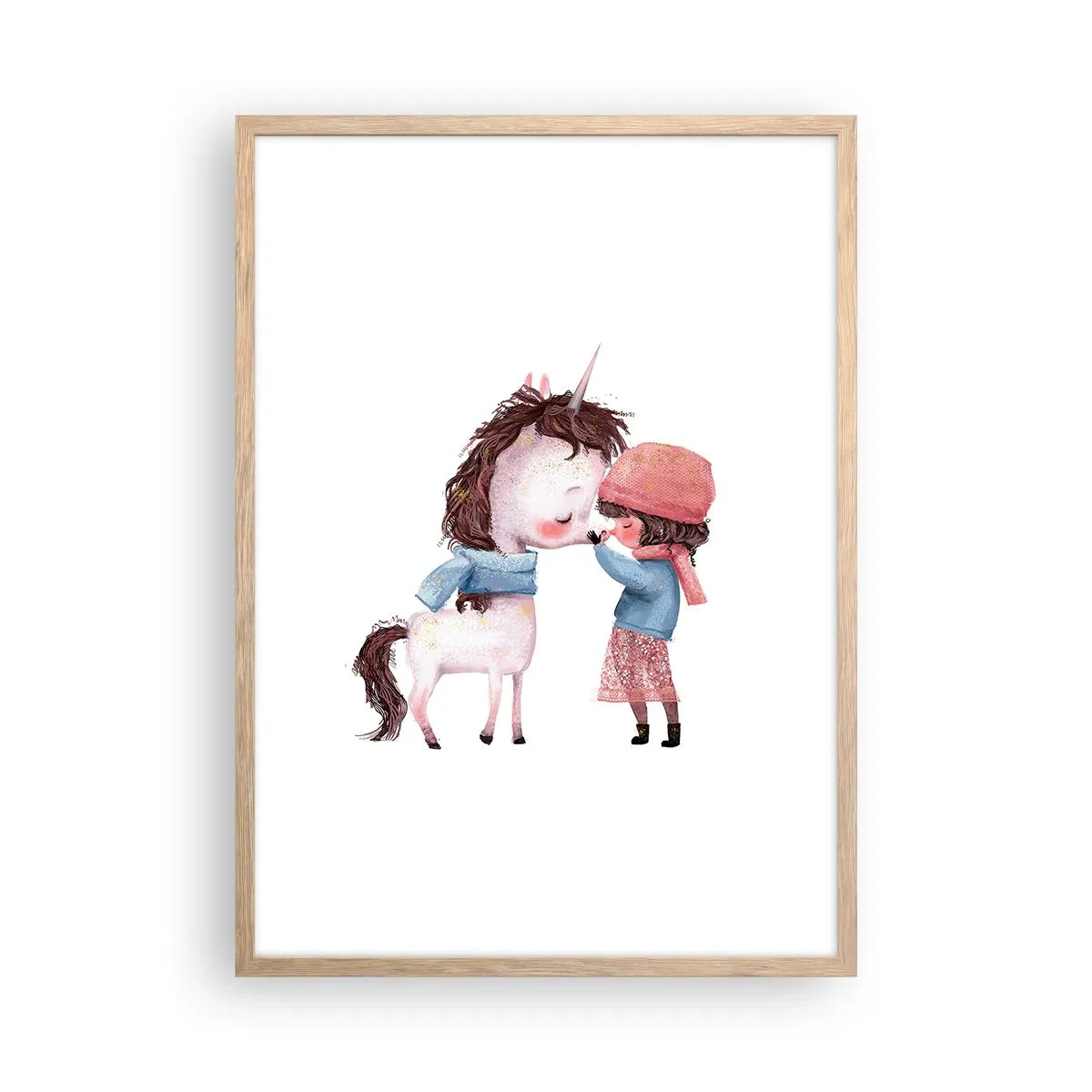 Póster en marco roble claro - Un cuento de invierno - 50x70 cm