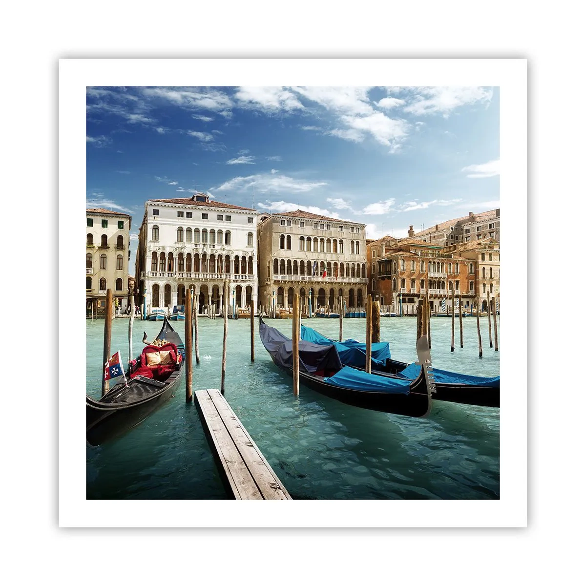 Póster - Palacios en azul - 60x60 cm