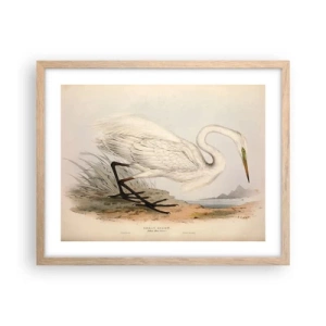 Póster en marco roble claro - Dama de los juncos - 50x40 cm