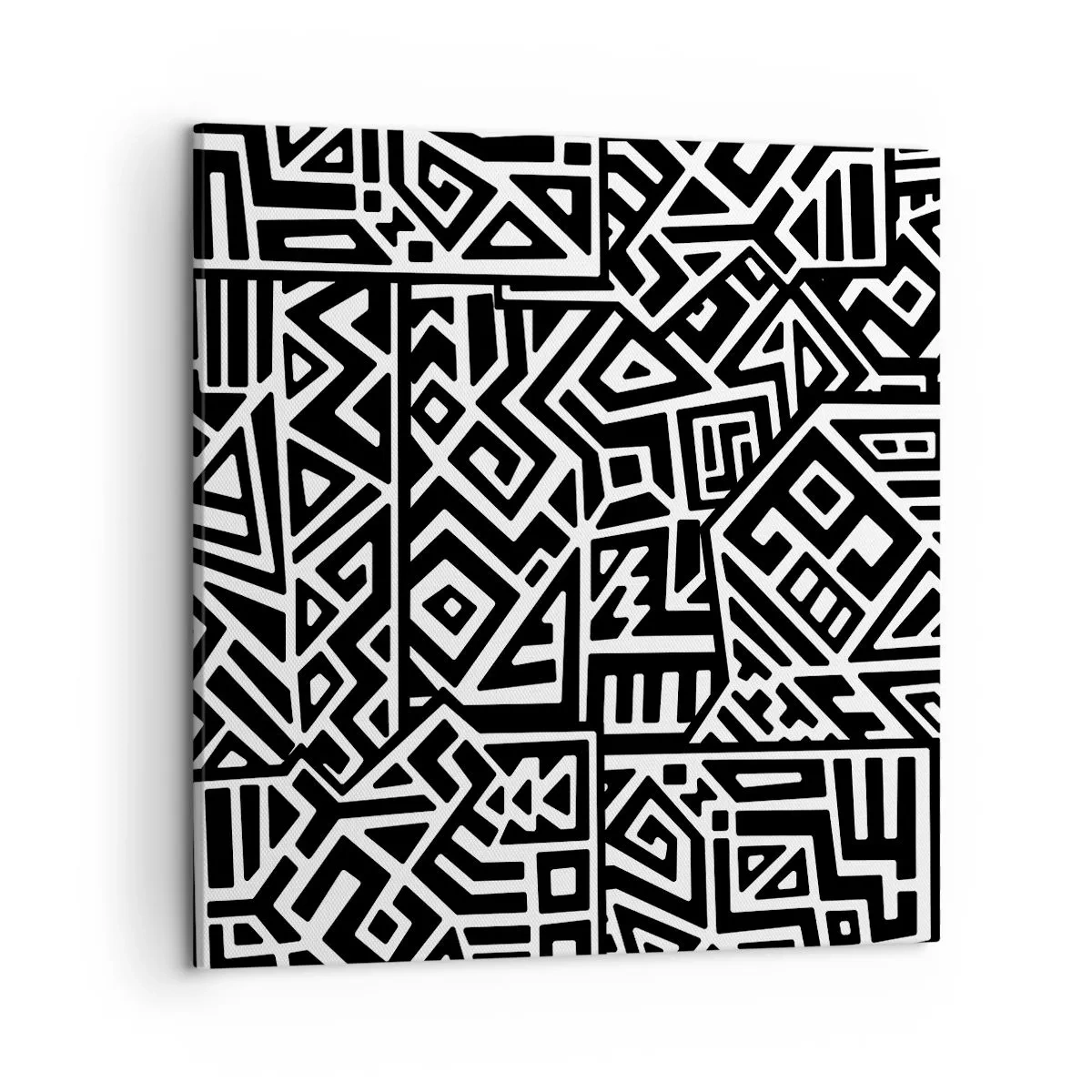 Cuadro sobre lienzo - Impresión de Imagen - Composición precolombina - 50x50 cm