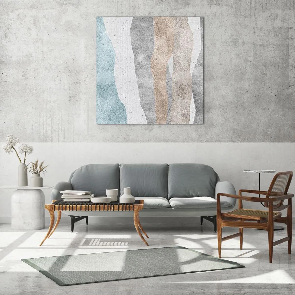 Cuadro sobre vidrio - Impresiones sobre Vidrio - Un estudio de la cercanía - 70x70 cm