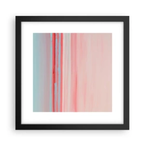 Póster en marco negro - Abstracción al amanecer - 30x30 cm