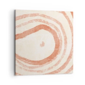Cuadro sobre lienzo - Impresión de Imagen - Círculos de coral - composición - 60x60 cm