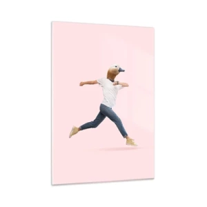 Cuadro sobre vidrio - Impresiones sobre Vidrio - Una pizca de absurdo - 50x70cm - Una pizca de absurdez - Decoración de pared moderna para salón y dormitorio ARTTOR