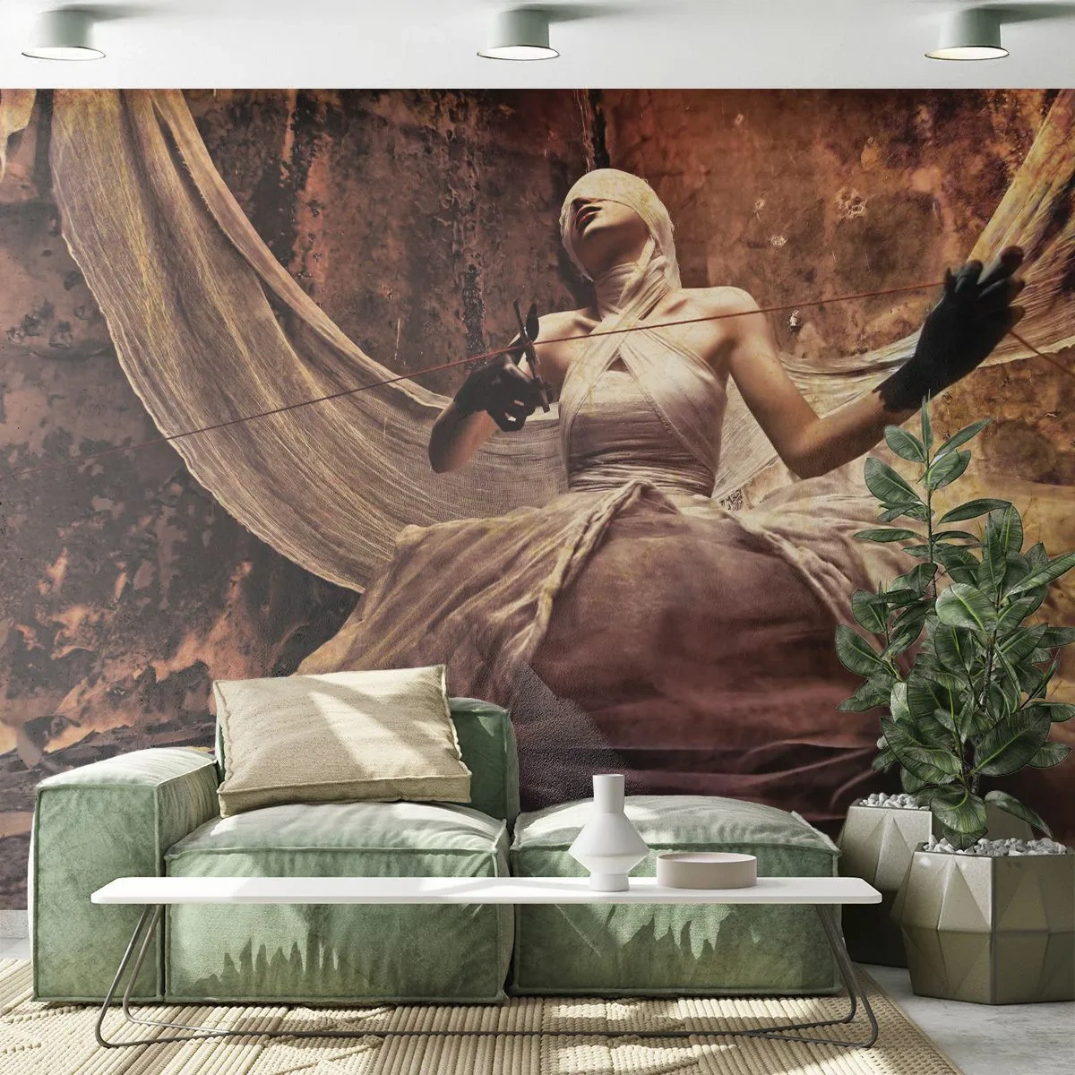 Fotomural Premium Canvas - Diosa del destino - Teatro, Pedazo, Hombre - 250x175 cm