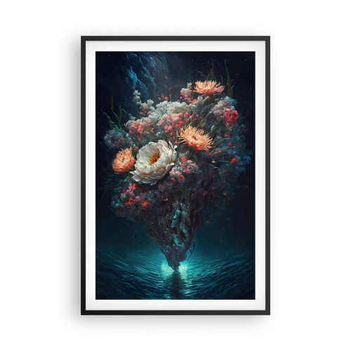 Póster en marco negro - Extraño jardín - 61x91 cm