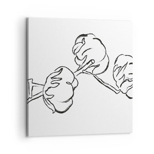 Cuadro sobre lienzo - Impresión de Imagen - Plumón de algodón - 60x60 cm