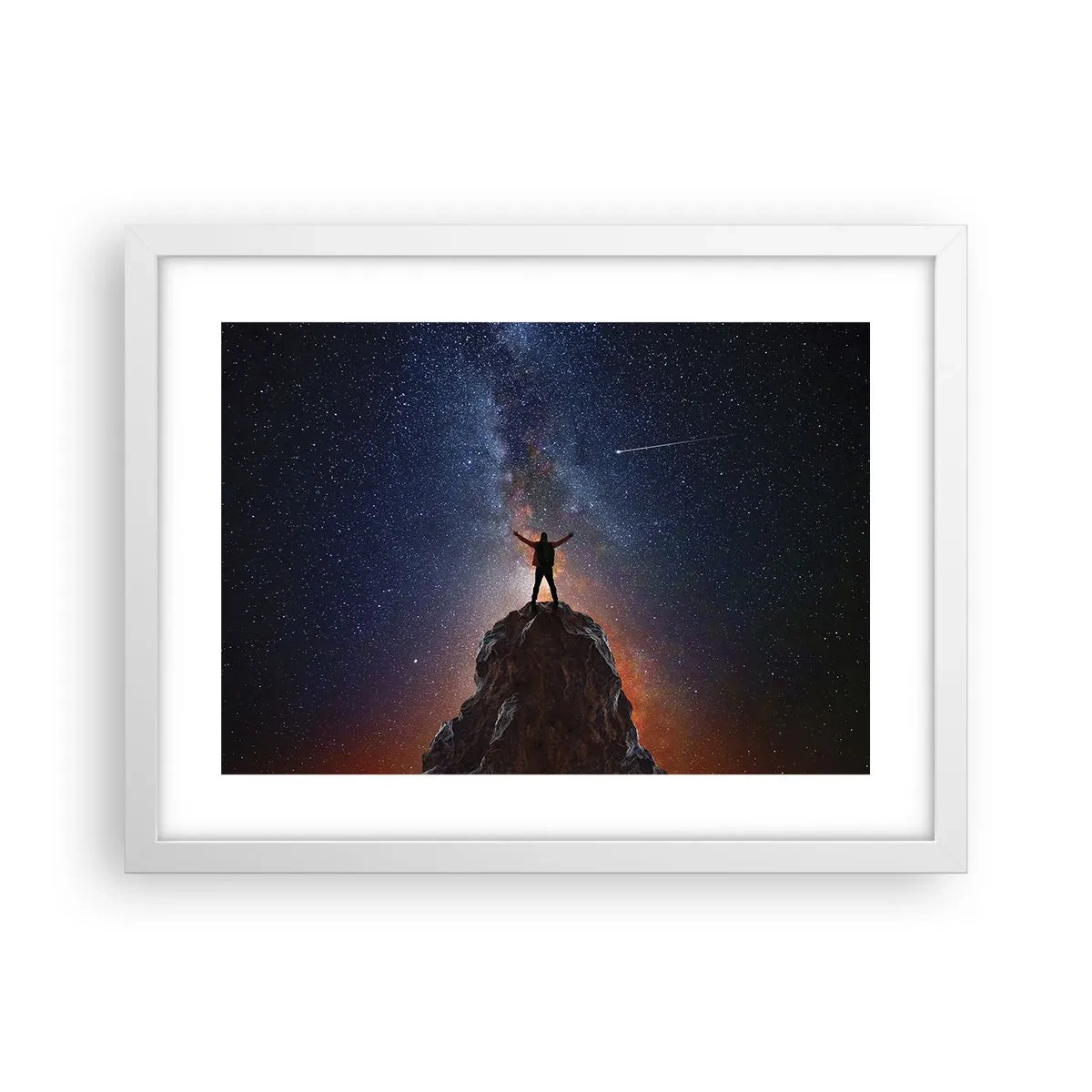 Póster en marco blanco - ¡El poder está conmigo! - 40x30 cm