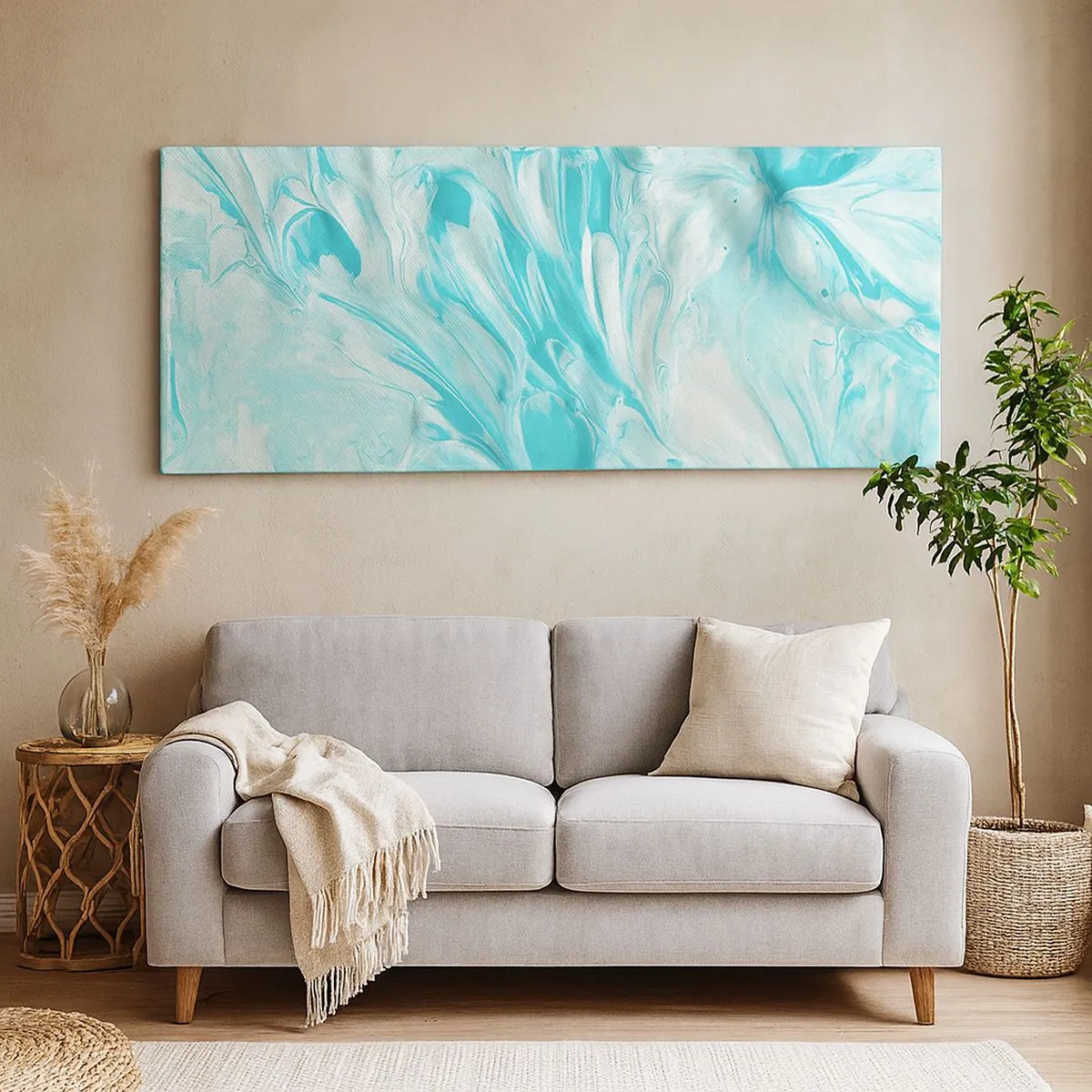 Cuadro sobre lienzo - Impresión de Imagen - Juntos para siempre - 100x40 cm