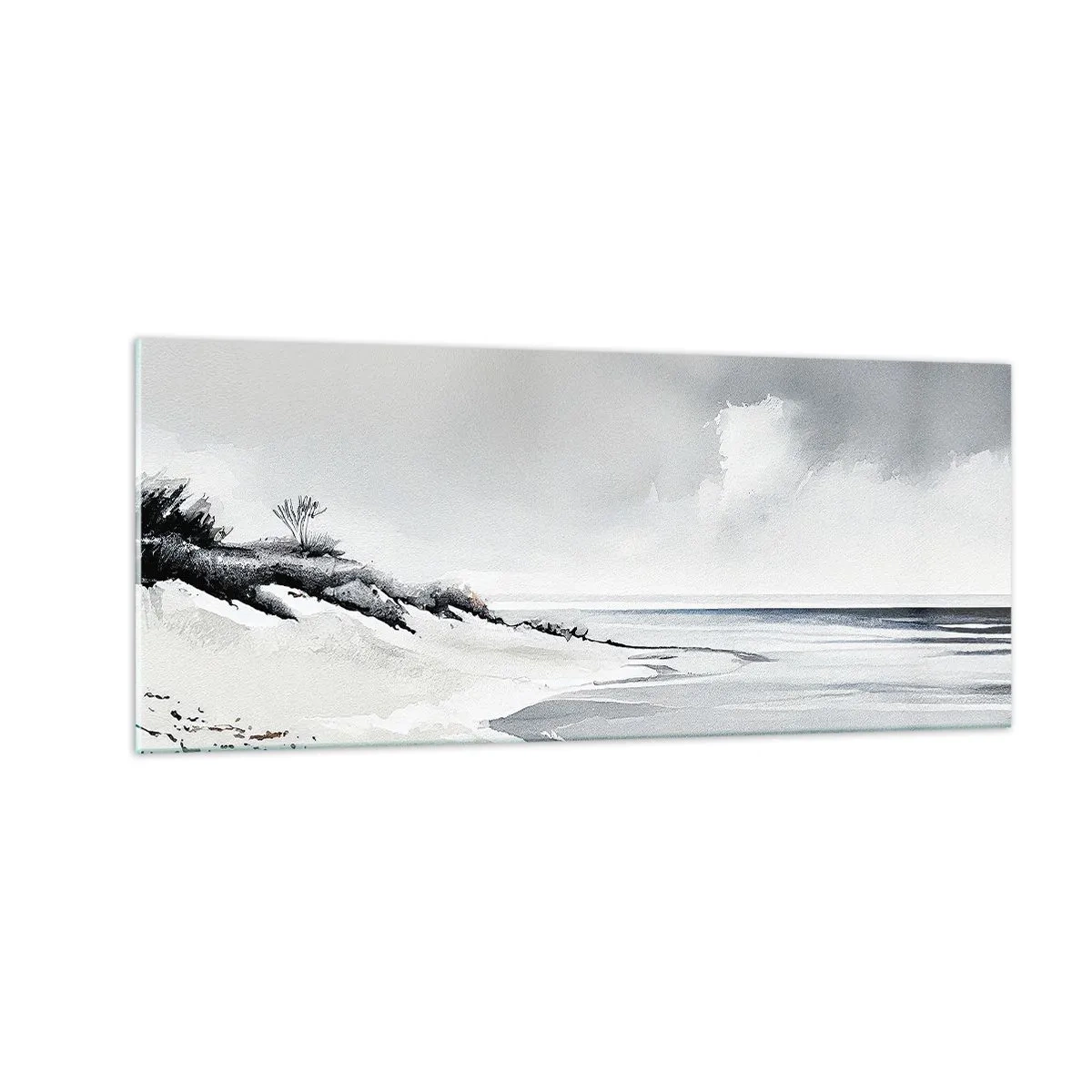 Cuadro sobre vidrio - Impresiones sobre Vidrio - Juntos desde el principio de los tiempos - 100x40 cm