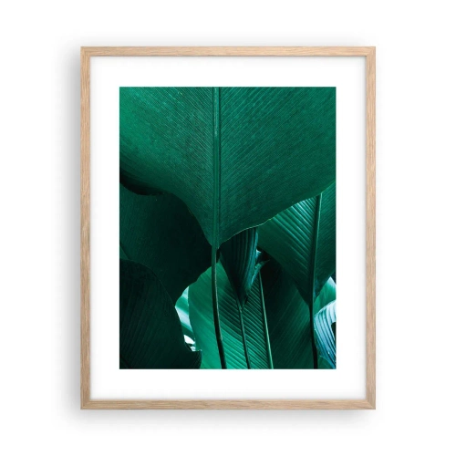 Póster en marco roble claro - De cara a la luz - 40x50 cm