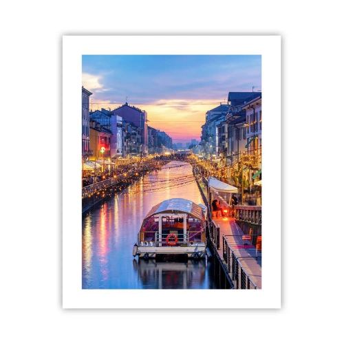 Póster - Una noche de luz y diversión - 40x50 cm