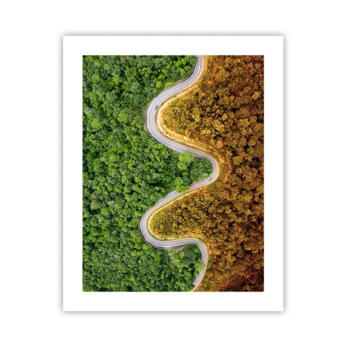 Póster - Frontera serpenteante - 40x50 cm