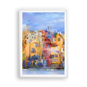 Póster en marco blanco - Estamos juntos - 70x100 cm