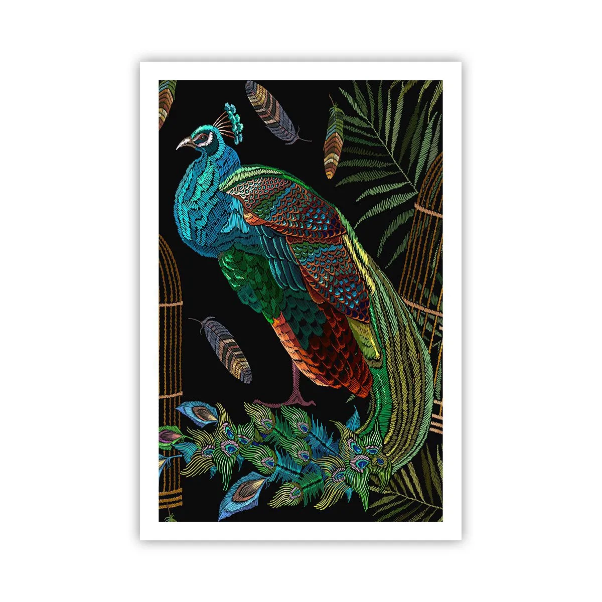 Póster - Con plumajes reales - 61x91 cm