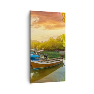 Cuadro sobre lienzo - Impresión de Imagen - Antes de un día ajetreado - 65x120 cm