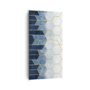 Cuadro sobre lienzo - Impresión de Imagen - Composición rítmica visual - 65x120 cm