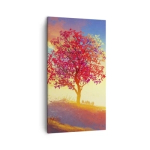 Cuadro sobre lienzo - Impresión de Imagen - Un peregrino en su destino - 45x80 cm