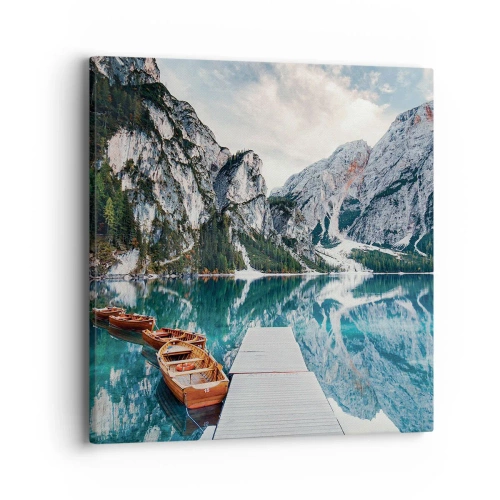 Cuadro sobre lienzo - Impresión de Imagen - Te mostraremos la fuente de la belleza - 40x40 cm