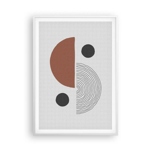 Póster en marco blanco - La perfección del círculo - 70x100 cm