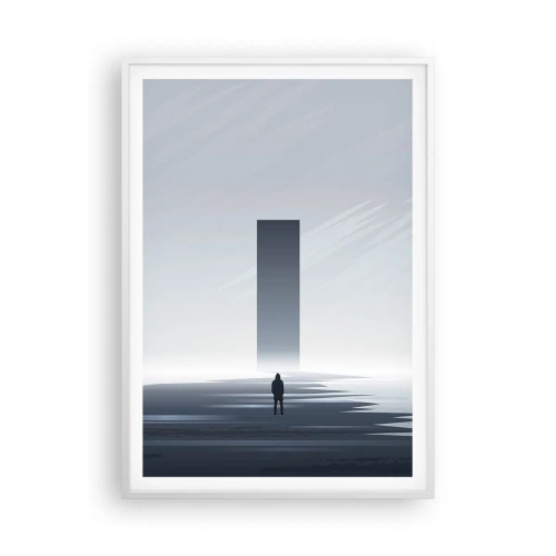 Póster en marco blanco - ¿Oportunidad o amenaza? - 70x100 cm