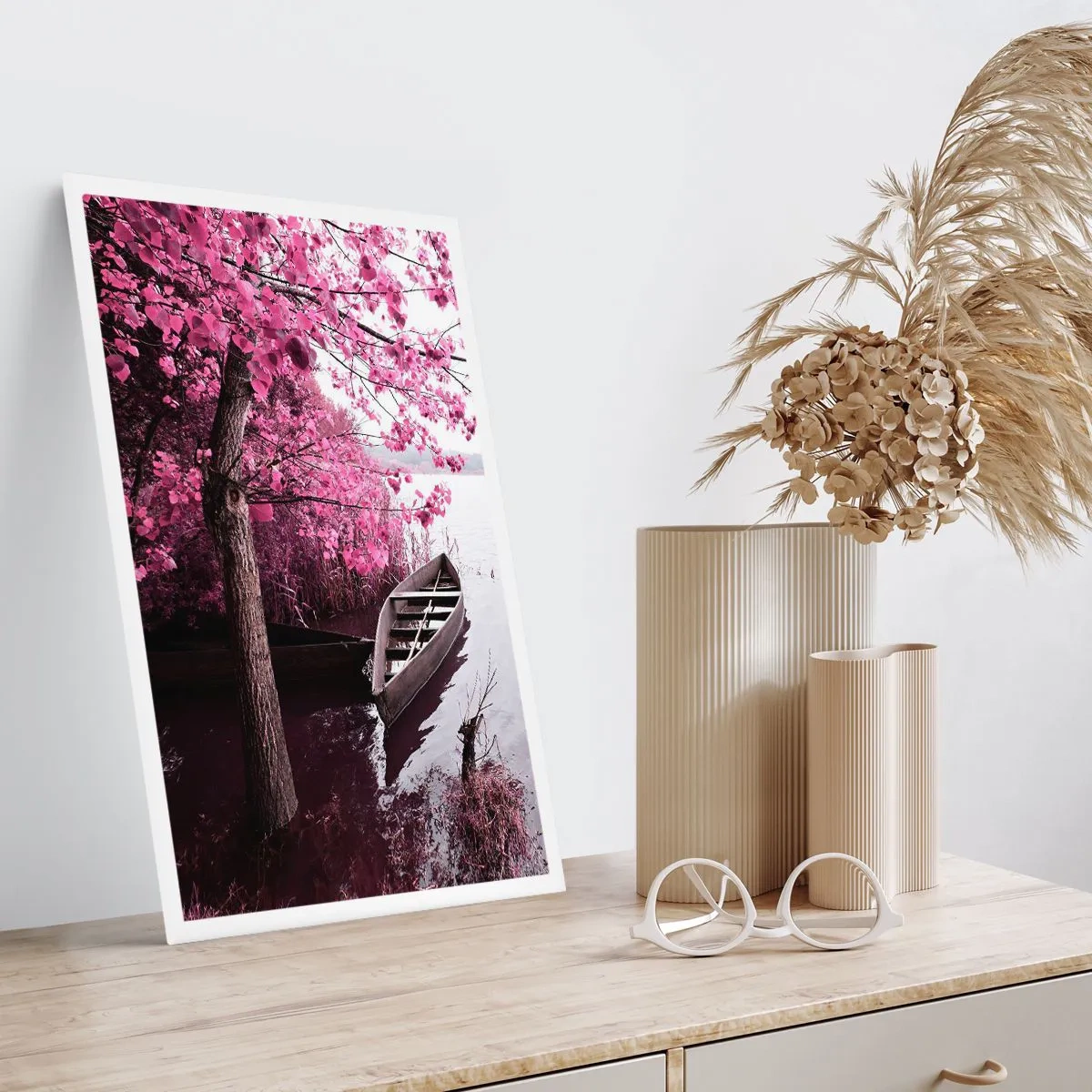 Póster - En el silencio rosa - 70x100 cm