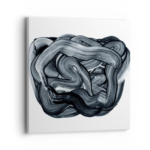 Cuadro sobre lienzo - Impresión de Imagen - No es tan sencillo - 30x30 cm