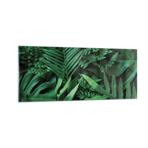 Cuadro sobre vidrio - Impresiones sobre Vidrio - Abrazo verde - 100x40 cm