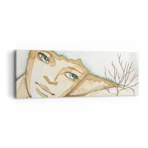 Cuadro sobre lienzo - Impresión de Imagen - El árbol de la poesía crece en el silencio - 90x30 cm