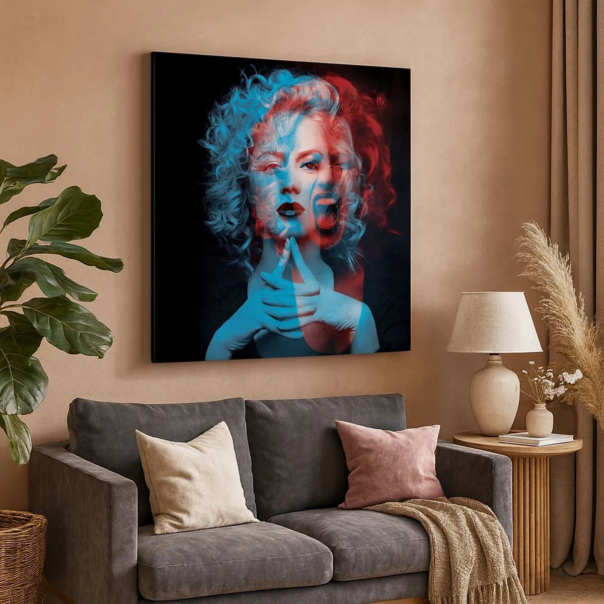 Cuadro sobre lienzo - Impresión de Imagen - Alter ego - 30x30 cm