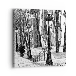 Cuadro sobre lienzo - Impresión de Imagen - ¿Una historia de amor o de terror? - 30x30 cm