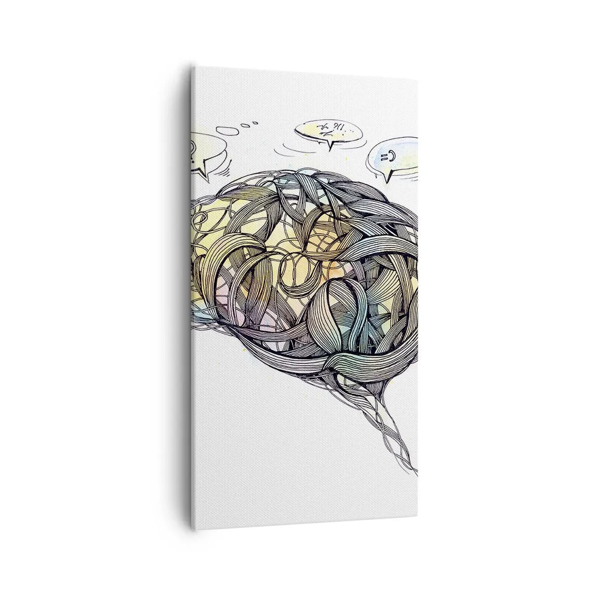 Cuadro sobre lienzo - Impresión de Imagen - El hombre, el gran enigma - 55x100 cm