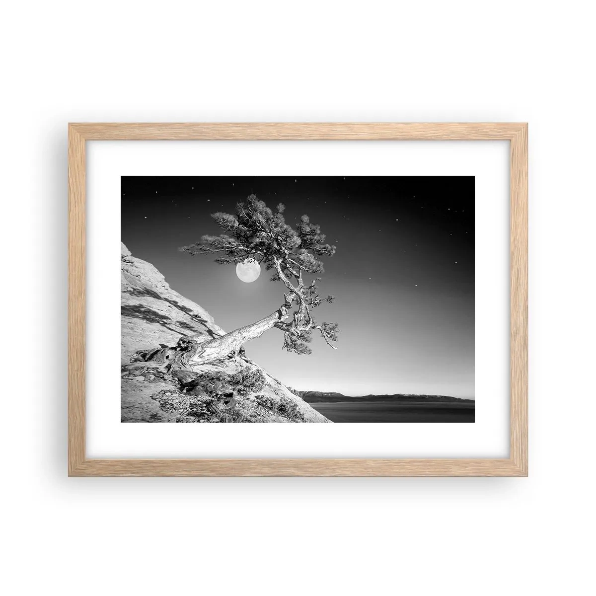 Póster en marco roble claro - Un guerrero victorioso - 40x30 cm