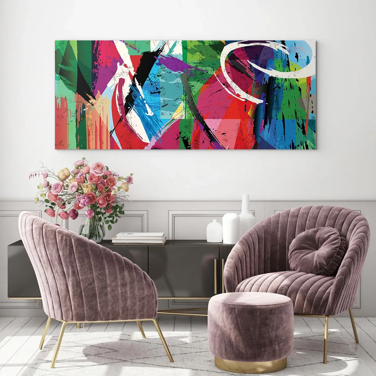 Cuadro sobre vidrio - Impresiones sobre Vidrio - Rápido, animado y con efecto - 100x40 cm