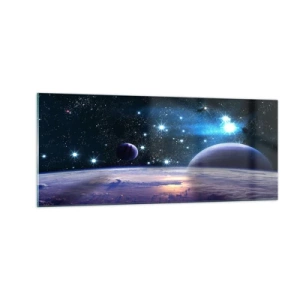 Cuadro sobre vidrio - Impresiones sobre Vidrio - ¿Sigues solo? - 100x40 cm
