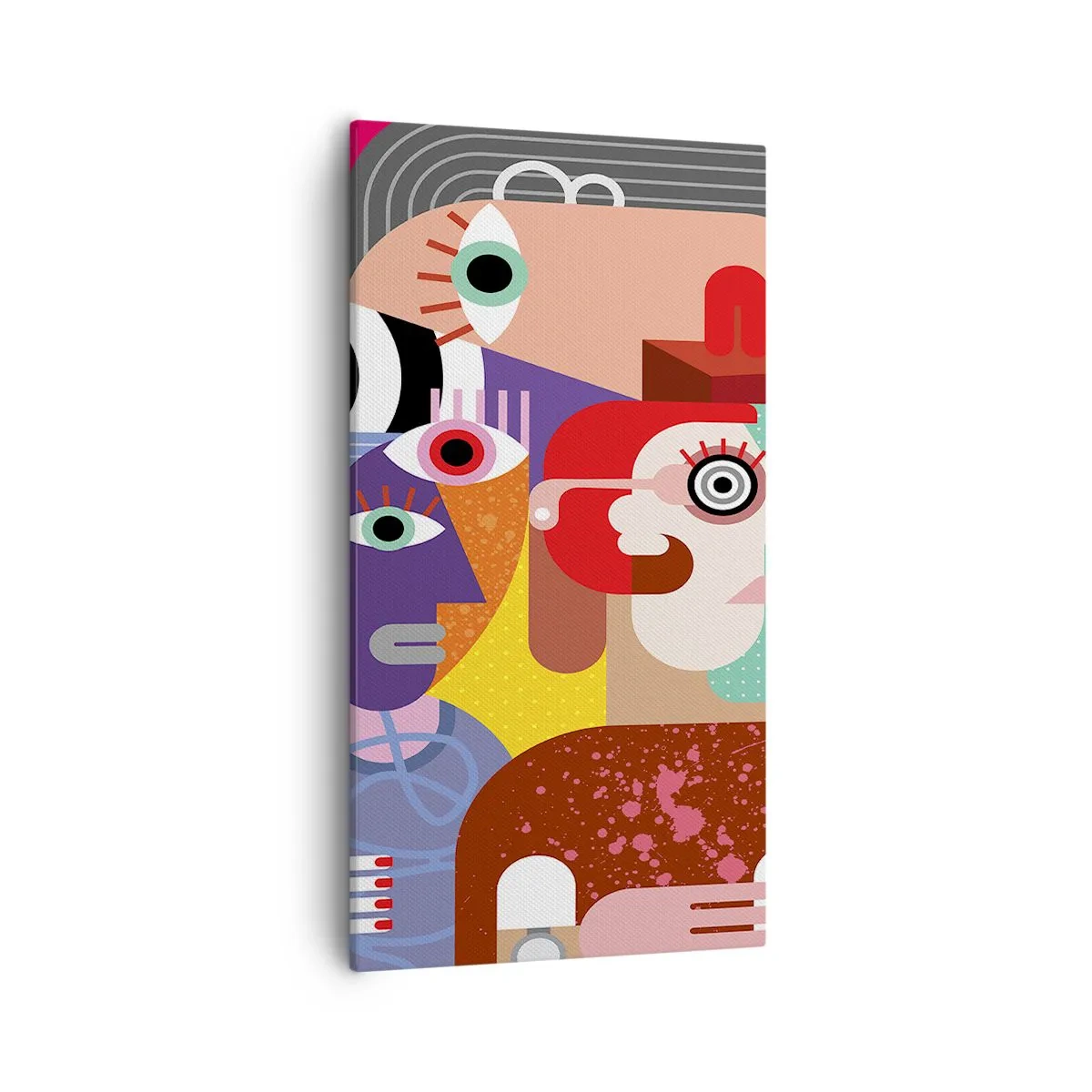 Cuadro sobre lienzo - Impresión de Imagen - Estilo Picasso - 55x100 cm
