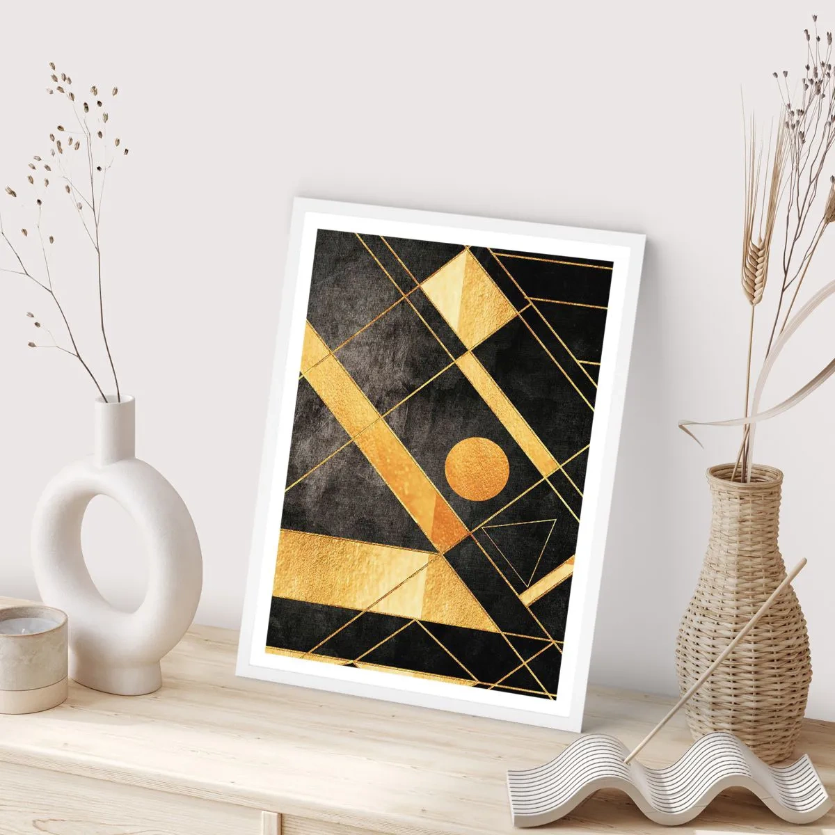 Póster en marco blanco - Sol del desierto - 61x91 cm