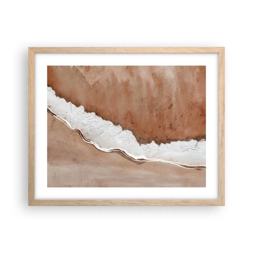 Póster en marco roble claro - En colores terrosos - 50x40 cm