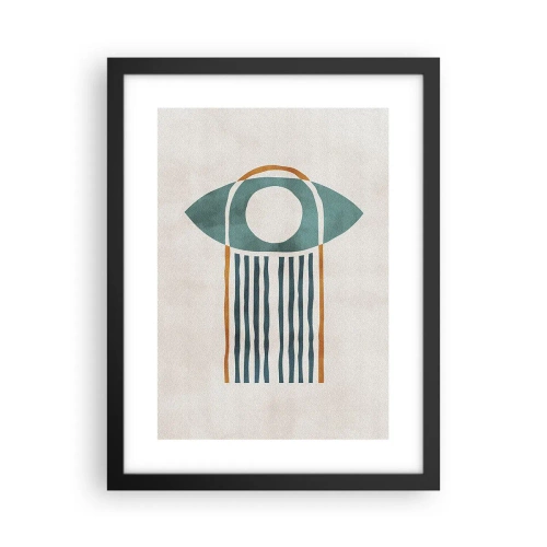 Póster en marco negro - Signos y rituales - 30x40 cm