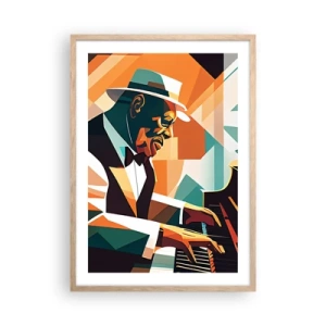 Póster en marco roble claro - Todo ese jazz que llevas dentro - 50x70 cm