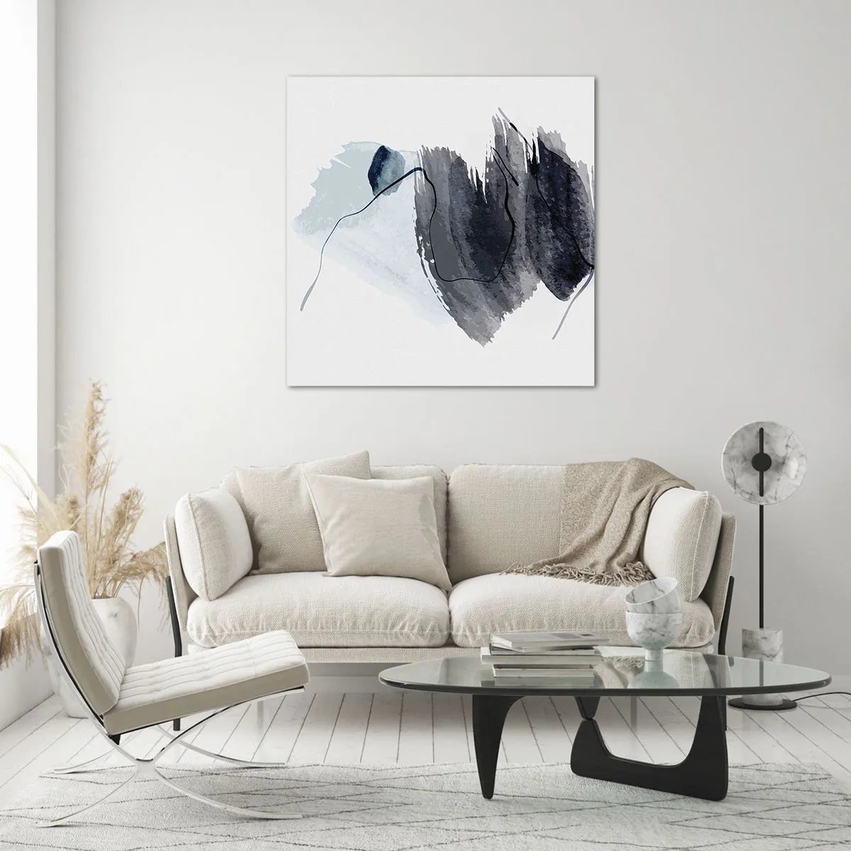 Cuadro sobre vidrio - Impresiones sobre Vidrio - Intensidad y movimiento - 30x30 cm