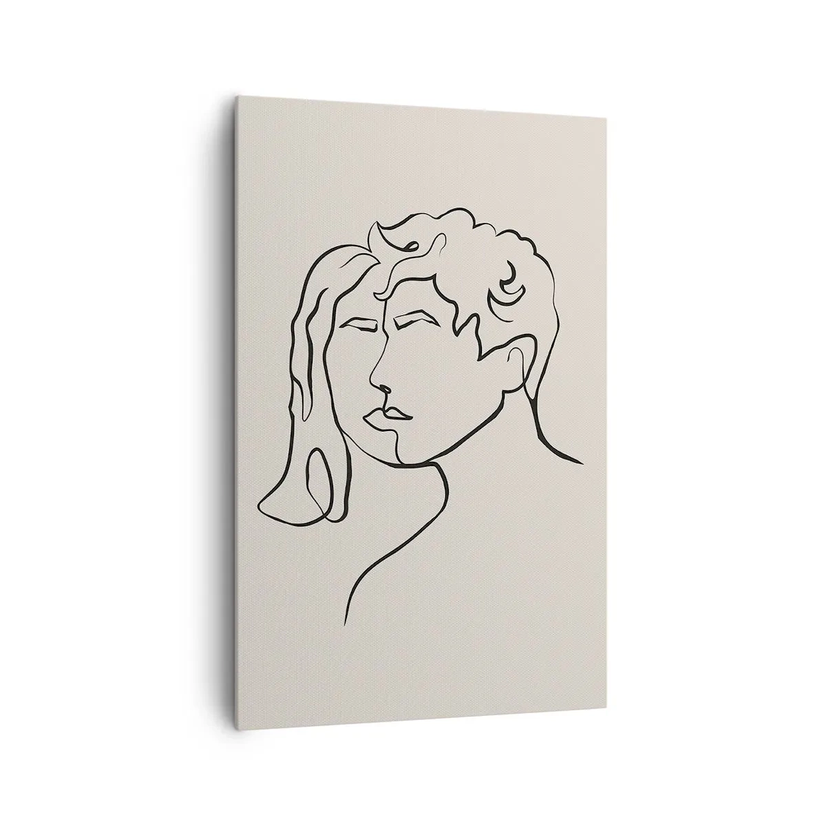 Cuadro sobre lienzo - Impresión de Imagen - Y se convirtieron en uno - 80x120 cm