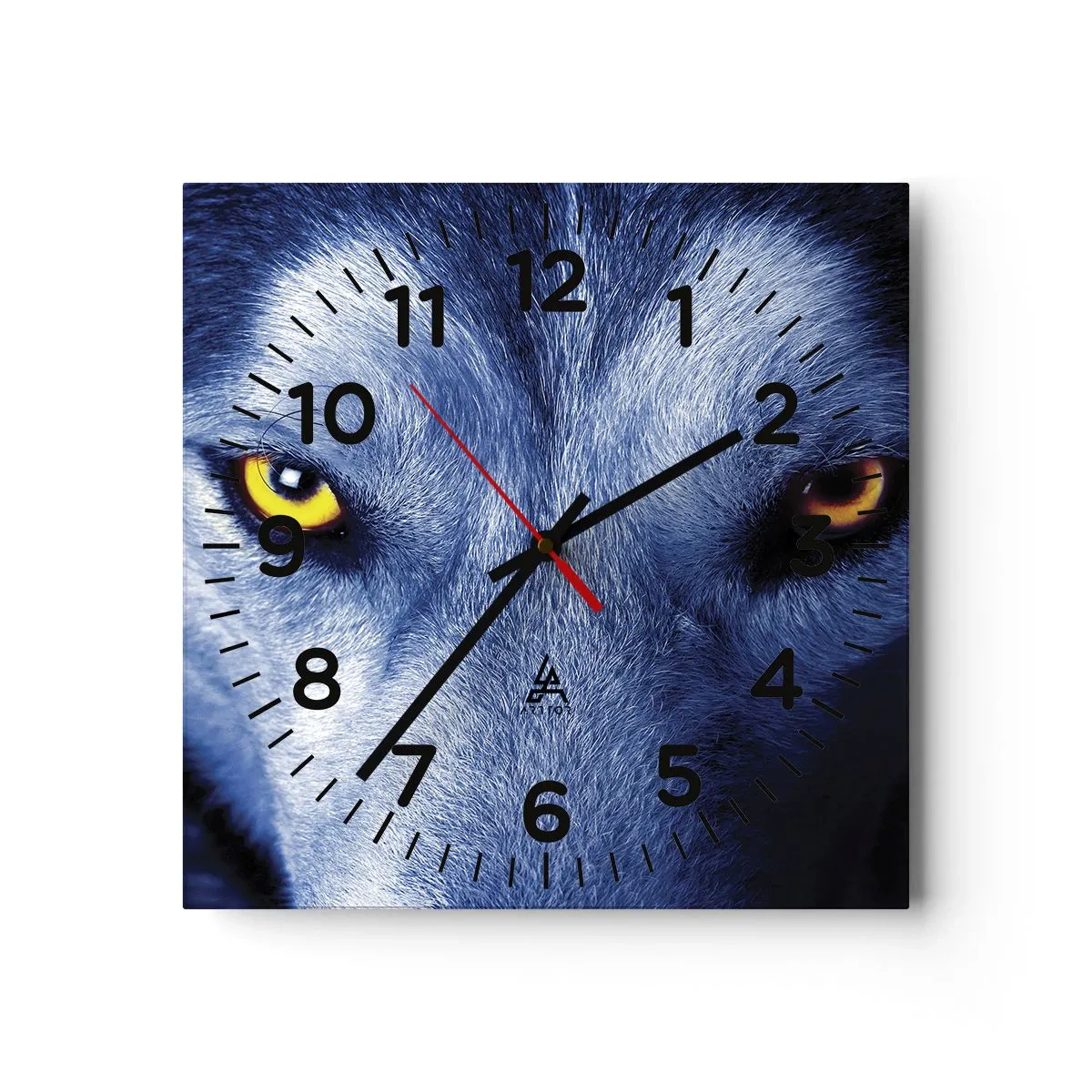 Reloj de pared - Reloj de vidrio - La mirada hipnótica - 30x30 cm