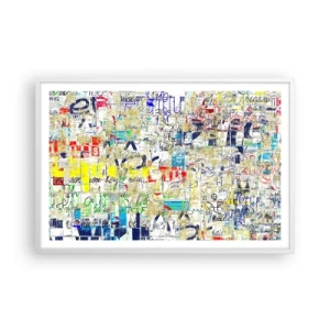 Póster en marco blanco - Simplemente agradable a la vista - 91x61 cm