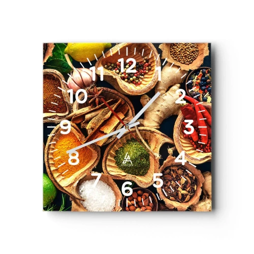 Reloj de pared - Reloj de vidrio - Toma lo que quieras - 40x40 cm